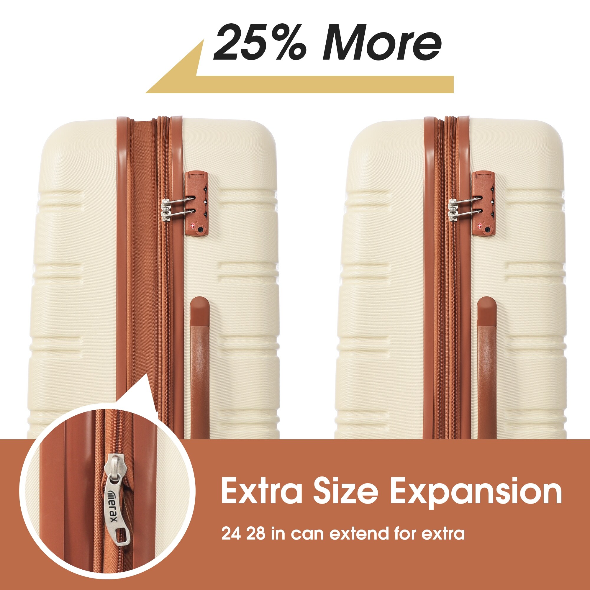 Lightweight 25 inch luggage clearance